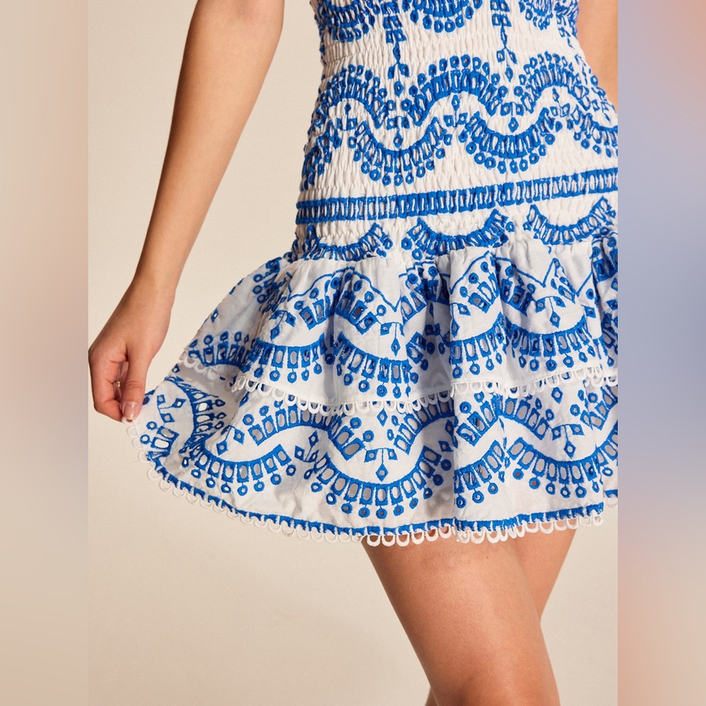 Commense Ripple Strapless Tiered Hem With Scalloped Detailing Dress - Size M - Picture 7 of 16